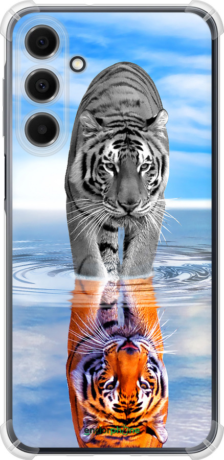 Силикон с усиленными углами чехол Тигр для Samsung Galaxy A16 - 6016sp-3775 изображение 