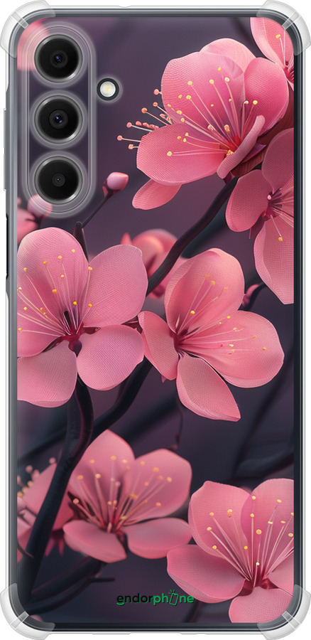 Силикон с усиленными углами чехол Пурпурная сакура для Samsung Galaxy A16 - 6075sp-3775 изображение 