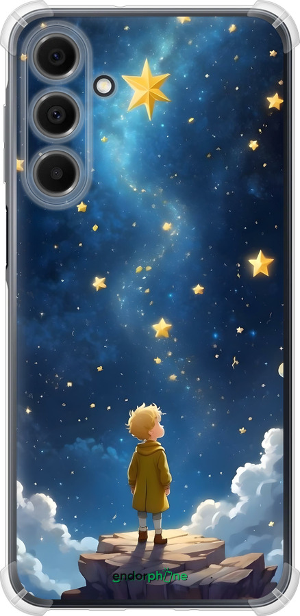 Силикон с усиленными углами чехол Маленький принц для Samsung Galaxy A16 - 6326sp-3775 изображение 