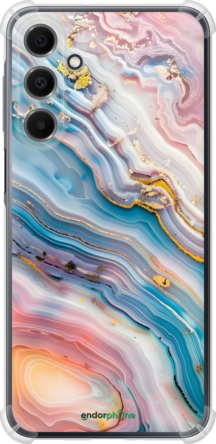 Силіконовий протиударний с посиленими кутами чехол Мрамор красивый для Samsung Galaxy A16 - 6376sp-3775 изображение 