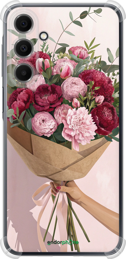 Силикон с усиленными углами чехол Пионы 1 для Samsung Galaxy A16 - 6705sp-3775 изображение 