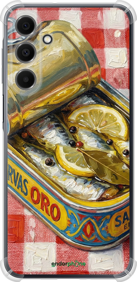 Силикон с усиленными углами чехол Vintage Sardine Tin Phone для Samsung Galaxy A16 - 6772sp-3775 изображение 