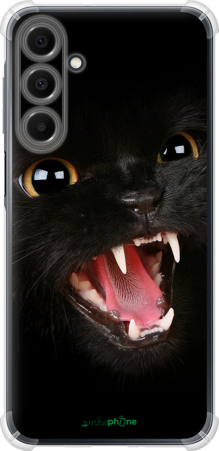 Силикон с усиленными углами чехол Чёрная кошка для Samsung Galaxy A16 - 932sp-3775 изображение 