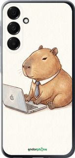 Силиконовый чехол 'Funny Capybara CEO Working' для Samsung Galaxy A16 изображение 1