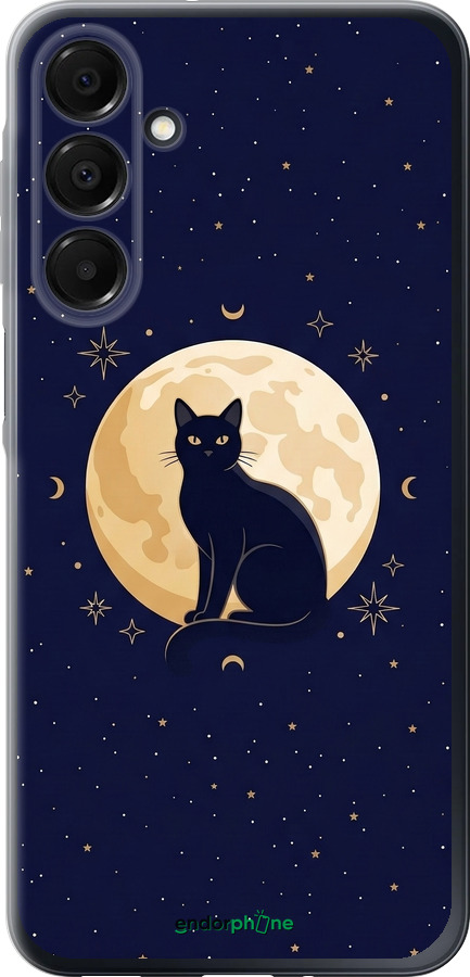 Силиконовый чехол Cute Cat Celestial/Witchy для Samsung Galaxy A16 - 6787u-3775 изображение 