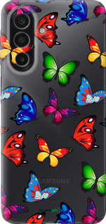 Силиконовый чехол Красочные мотыльки для Samsung Galaxy A17 - 4761u-4060 изображение 
