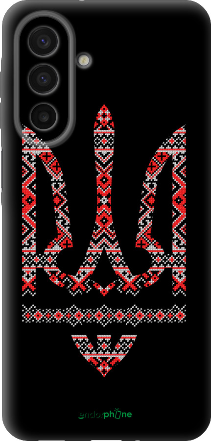 Силіконовий чехол Герб - вишиванка на чорному фоні для Samsung Galaxy A17 - 1196u-4060 изображение 