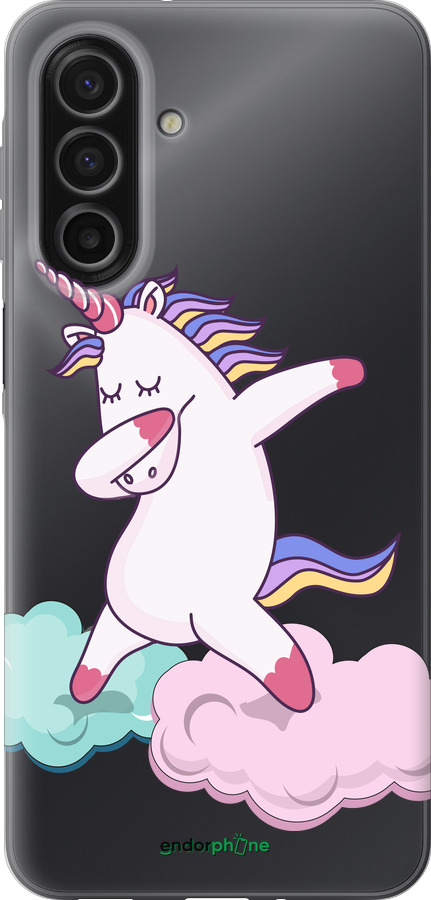 Силиконовый чехол Единорог для Samsung Galaxy A17 - 4702u-4060 изображение 