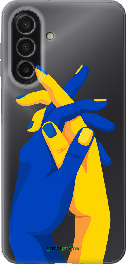 Силиконовый чехол Stand With Ukraine для Samsung Galaxy A17 - 5255u-4060 изображение 