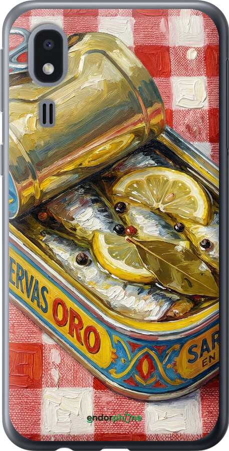 Силиконовый чехол Vintage Sardine Tin Phone для Samsung Galaxy A2 Core A260F - 6772u-1683 изображение 