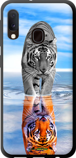 TPU чехол Тигр для Samsung Galaxy A20e A202F - 6016b-1709 изображение 