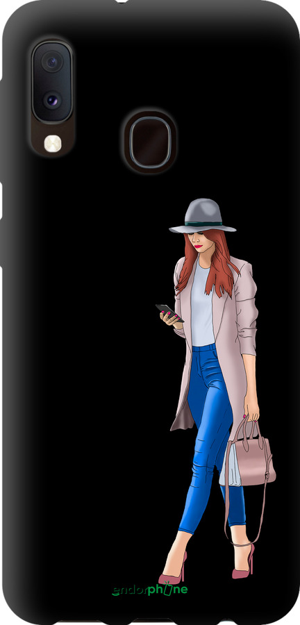 TPU чехол Девушка 1 для Samsung Galaxy A20e A202F - 4751b-1709 изображение 