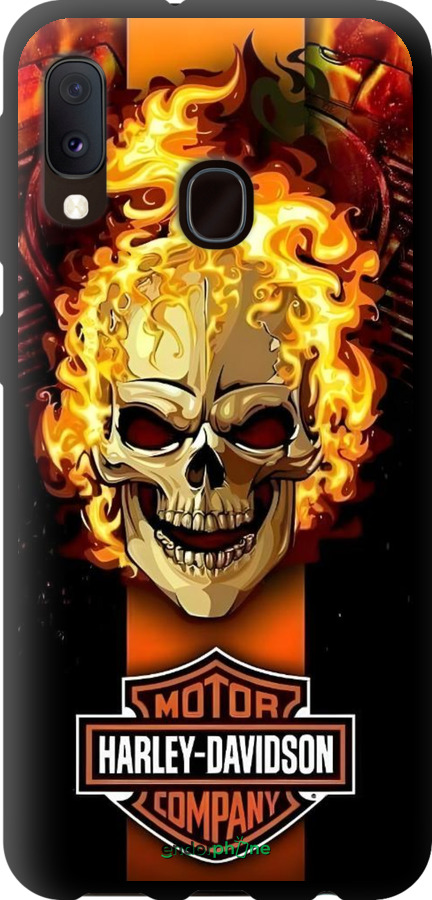 TPU чехол Харлей девидсон для Samsung Galaxy A20e A202F - 6370b-1709 изображение 