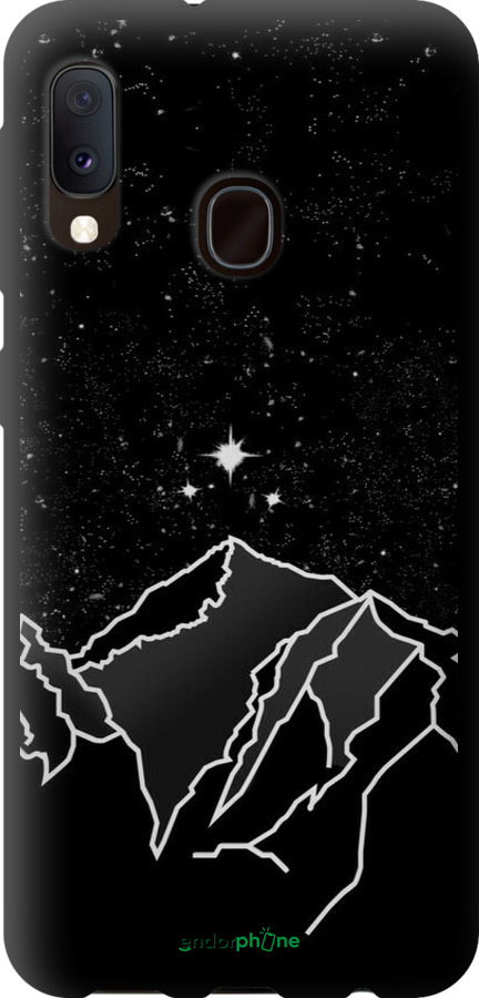 TPU чехол Мінімалістичний гірський краєвид для Samsung Galaxy A20e A202F - 6438b-1709 изображение 