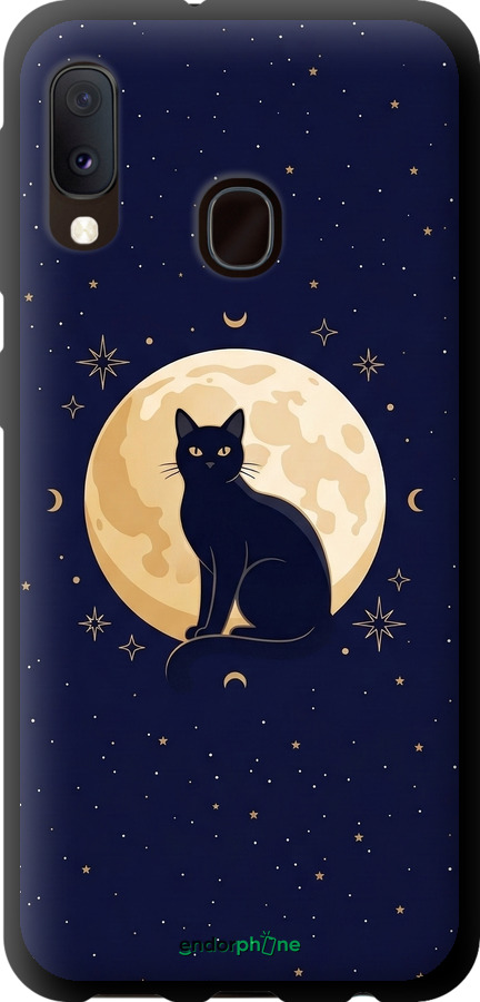 TPU чехол Cute Cat Celestial/Witchy для Samsung Galaxy A20e A202F - 6787b-1709 изображение 