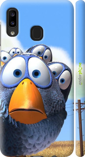 3D пластиковый матовый чехол Angry Birds для Samsung Galaxy A20e A202F - 6008m-1709 изображение 