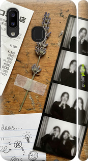 3D пластиковый матовый чехол 'Aesthetic Scrapbook Collage' для Samsung Galaxy A20e A202F изображение 17