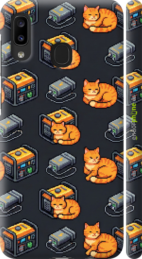 3D пластиковый матовый чехол Autonomous Zone для Samsung Galaxy A20e A202F - 6771m-1709 изображение 