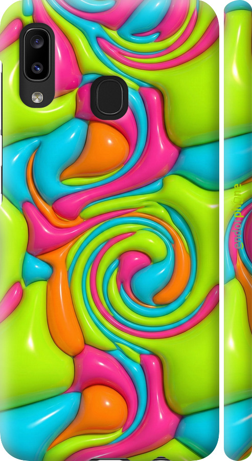 3D пластиковый матовый чехол Y2K Jelly Dream для Samsung Galaxy A20e A202F - 6780m-1709 изображение 