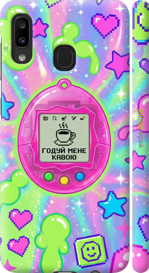 3D пластиковый матовый чехол Y2K Aesthetic Retro Pet: Годуй мене кавою для Samsung Galaxy A20e A202F - 6784m-1709 изображение 
