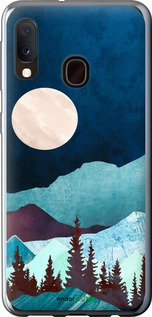 2D пластиковий чехол Гірська ідилія нічний краєвид для Samsung Galaxy A20e A202F - 6488t-1709 изображение 