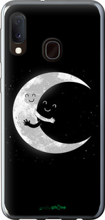2D пластиковый чехол Лунные объятия для Samsung Galaxy A20e A202F - 6508t-1709 изображение 