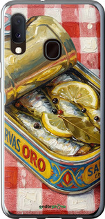 Силиконовый чехол Vintage Sardine Tin Phone для Samsung Galaxy A20e A202F - 6772u-1709 изображение 