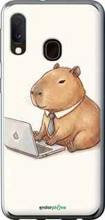 2D пластиковий чехол Funny Capybara CEO Working для Samsung Galaxy A20e A202F - 6777t-1709 изображение 