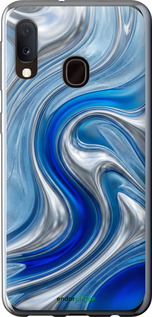 2D пластиковый чехол Liquid Chrome для Samsung Galaxy A20e A202F - 6781t-1709 изображение 