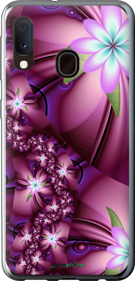 

2D пластиковий чохол "Квіткова мозаїка" для Samsung Galaxy A20e A202F, Рожевий