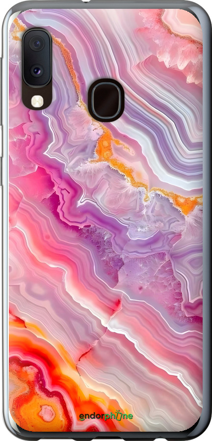 Силіконовий чехол Мрамор 2 для Samsung Galaxy A20e A202F - 6307u-1709 изображение 