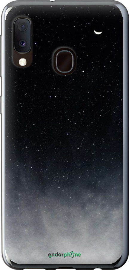 2D пластиковый чехол Сині хмари, Синій місяць для Samsung Galaxy A20e A202F - 6396t-1709 изображение 