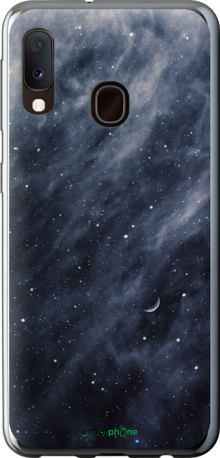 2D пластиковый чехол Голубые облака, Голубая луна для Samsung Galaxy A20e A202F - 6398t-1709 изображение 