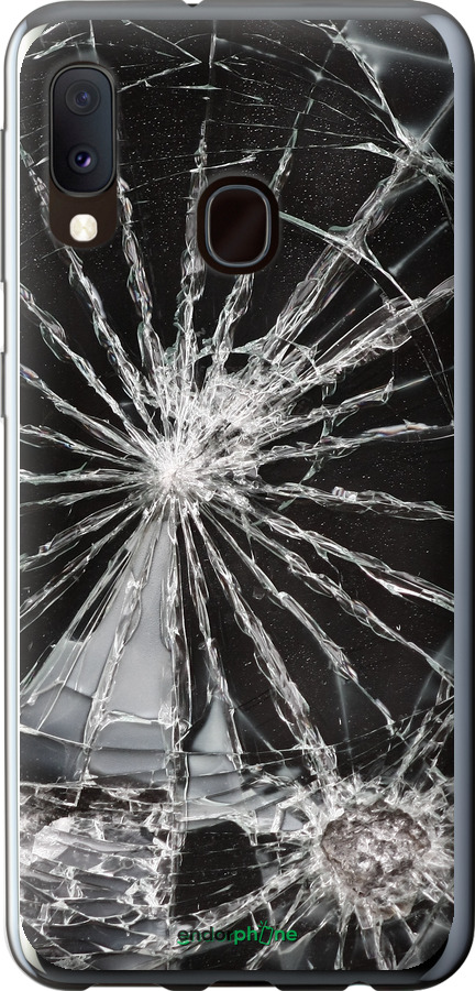 Силиконовый чехол Glass для Samsung Galaxy A20e A202F - 6608u-1709 изображение 