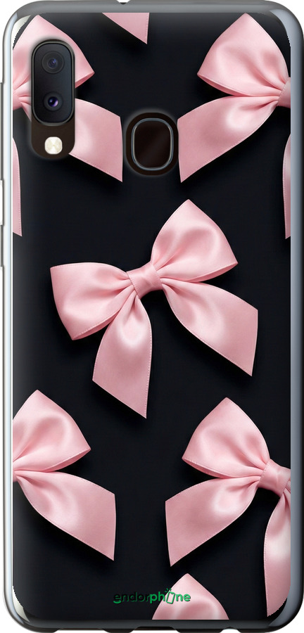 2D пластиковий чехол Coquette Ribbons Dark Coquette для Samsung Galaxy A20e A202F - 6767t-1709 изображение 