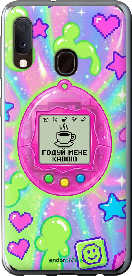 Силіконовий чехол Y2K Aesthetic Retro Pet: Годуй мене кавою для Samsung Galaxy A20e A202F - 6784u-1709 изображение 