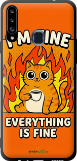 TPU чехол Funny Cat для Samsung Galaxy A20s A207F - 6786b-1775 изображение 