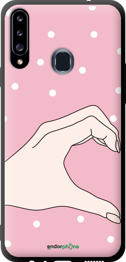 TPU чехол Половинка серця для Samsung Galaxy A20s A207F - 4340b-1775 изображение 