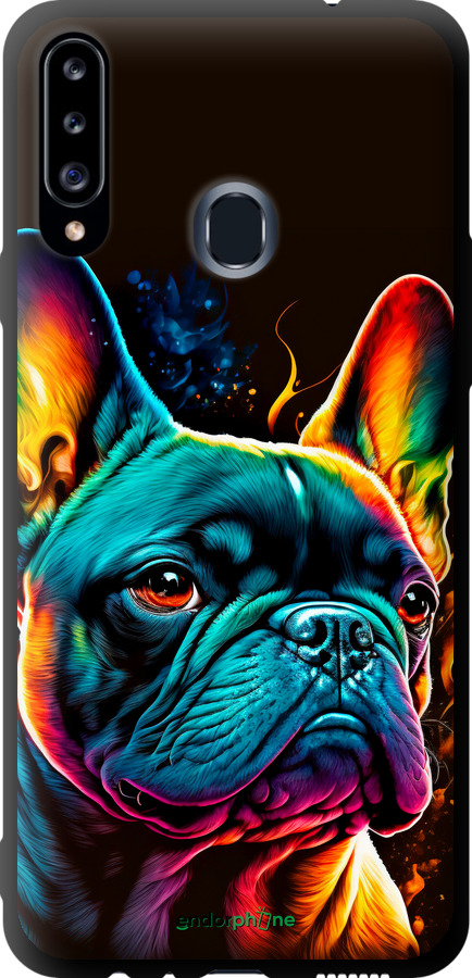 TPU black чехол Bright Bulldog для Samsung Galaxy A20s A207F - 5547b-1775 изображение 