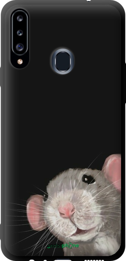 TPU чехол The Peeking Rat для Samsung Galaxy A20s A207F - 6442b-1775 изображение 