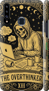 3D пластиковый матовый чехол The Overthinker для Samsung Galaxy A20s A207F - 6774m-1775 изображение 