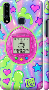 3D пластиковый матовый чехол 'Y2K Aesthetic Retro Pet: Годуй мене кавою' для Samsung Galaxy A20s A207F изображение 7