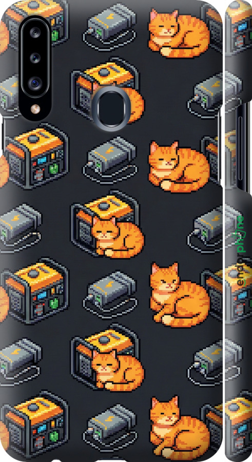 3D пластиковый матовый чехол Autonomous Zone для Samsung Galaxy A20s A207F - 6771m-1775 изображение 