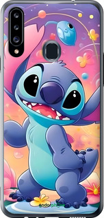 Силиконовый чехол Стич 2 для Samsung Galaxy A20s A207F - 6371u-1775 изображение 