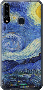 2D пластиковий чехол «Зоряна ніч» Вінсента Ван Гога для Samsung Galaxy A20s A207F - 6433t-1775 изображение 