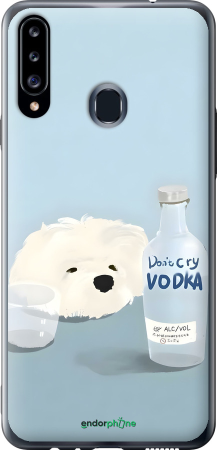 2D пластиковий чехол Пес водка для Samsung Galaxy A20s A207F - 6368t-1775 изображение 