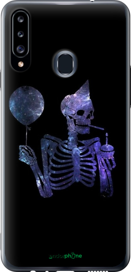 2D пластиковый чехол Скелетное искусство для Samsung Galaxy A20s A207F - 6536t-1775 изображение 