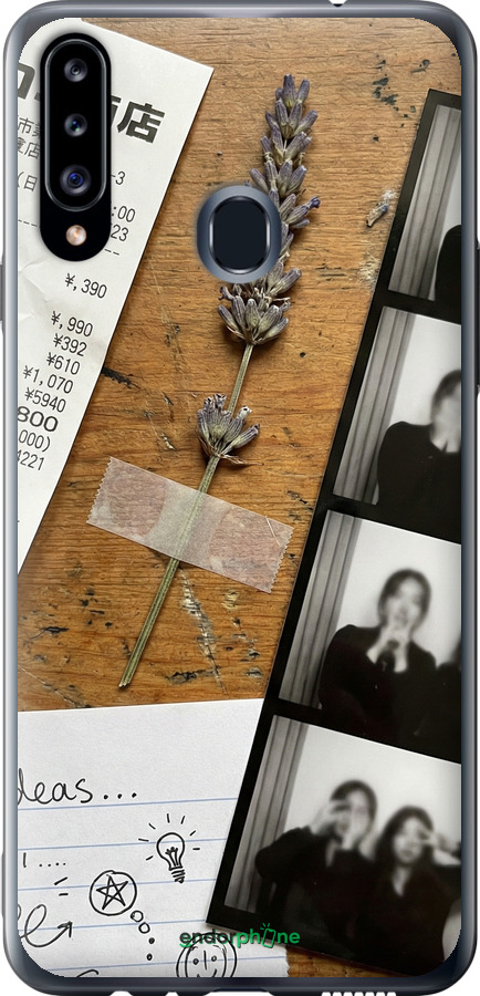 2D пластиковый чехол Aesthetic Scrapbook Collage для Samsung Galaxy A20s A207F - 6773t-1775 изображение 