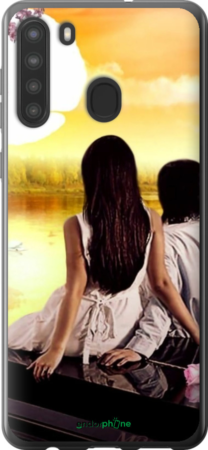 Силиконовый чехол Sunset для Samsung Galaxy A21 - 6607u-1841 изображение 
