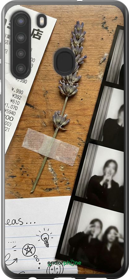 Силиконовый чехол Aesthetic Scrapbook Collage для Samsung Galaxy A21 - 6773u-1841 изображение 
